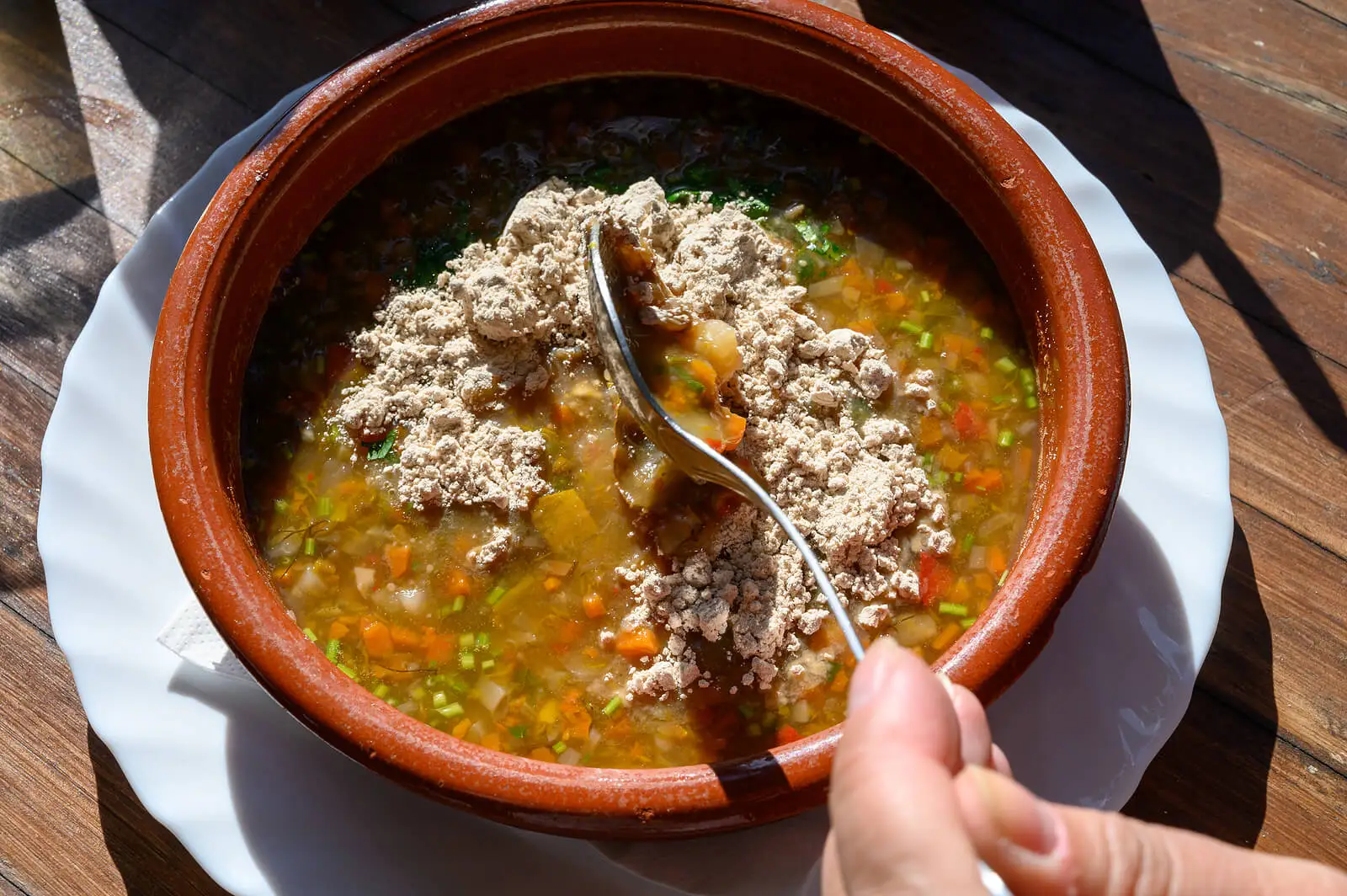 Recette de ragoût de cresson au gofio.