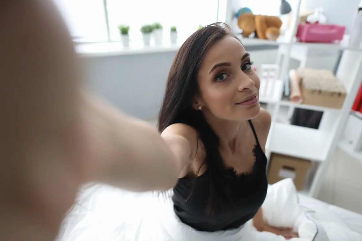 Look slimmer in photos by taking the picture from above