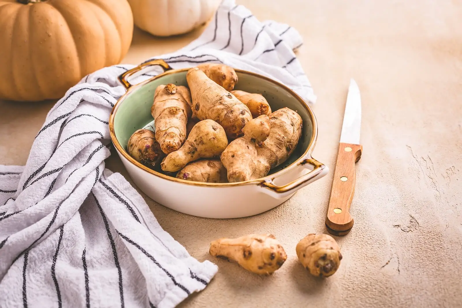 Some Jerusalem artichoke.