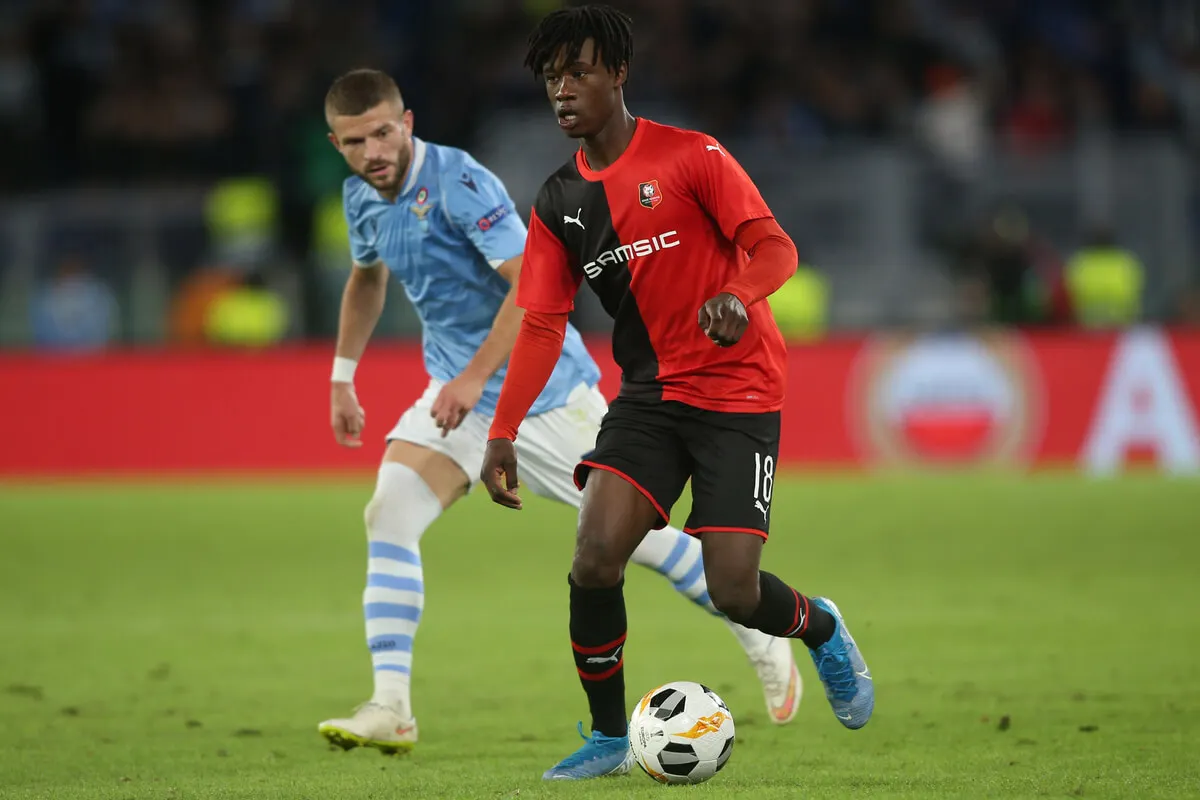 Camavinga lorsqu'il jouait à Rennes.