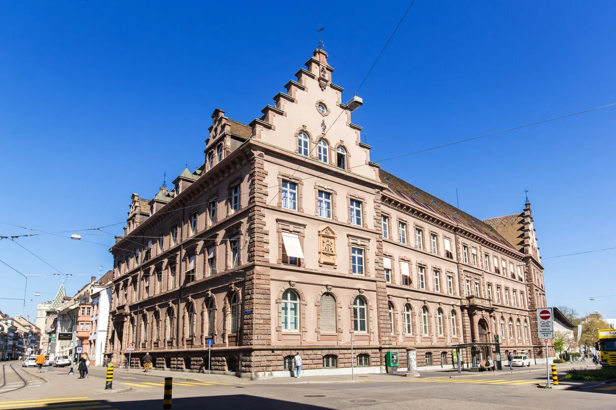 Friedrich Nietzsche - Stadtansicht von Basel