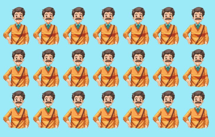 L'homme qui n'appartient pas ici, l'une des images les plus complexes.