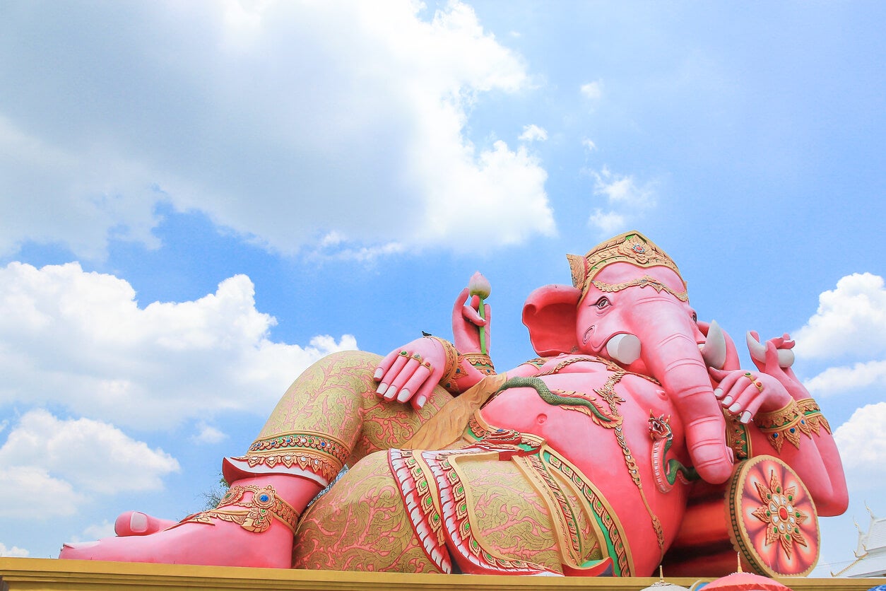 Ganesha: kuinka norsuja käytetään sisustuksessa.