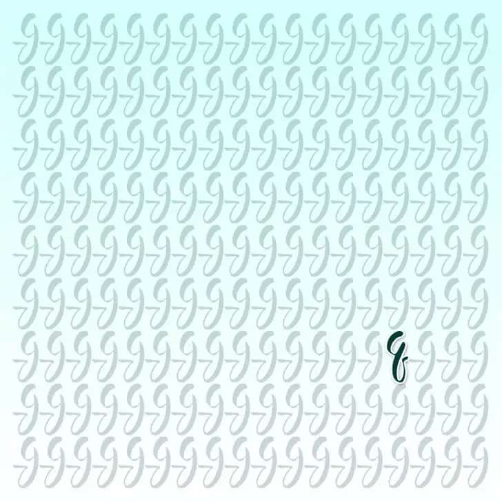 La respuesta de la letra camuflada.