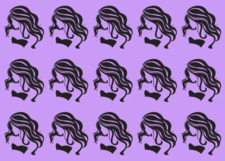 La silhouette de la femme.