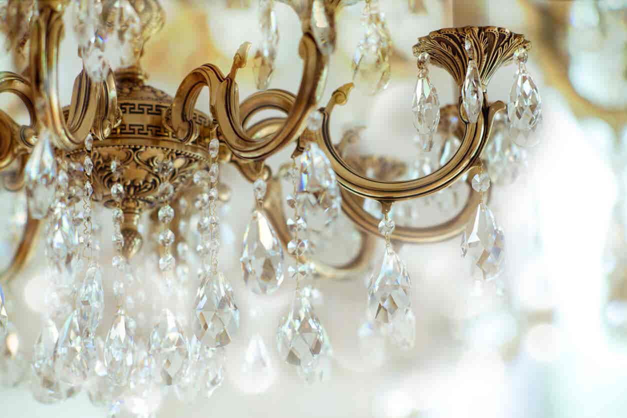 Glam style chandelier 