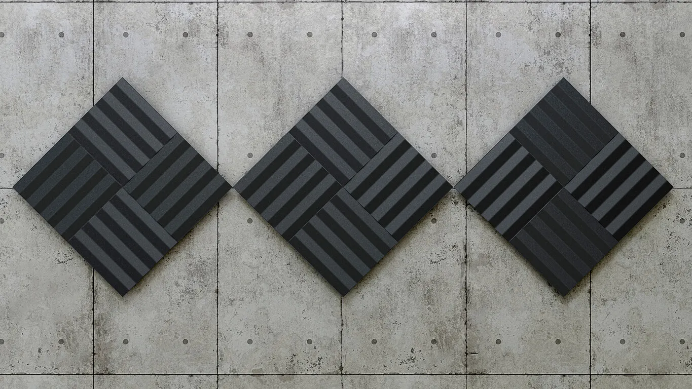 Paneles acústicos de pared.