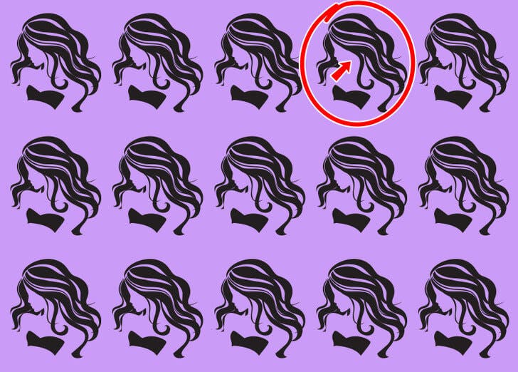 Réponse de la silhouette de la femme.