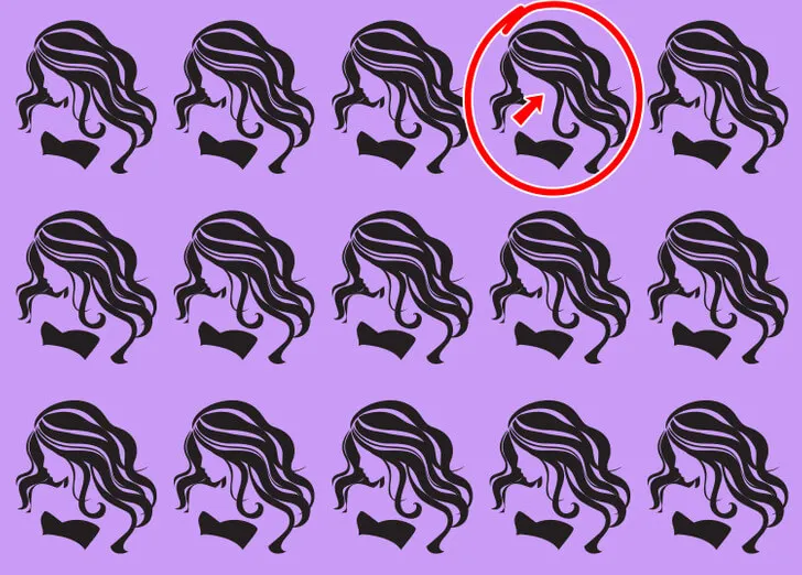Réponse de la silhouette de la femme.