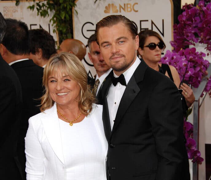 Leonardo DiCaprio y su madre.