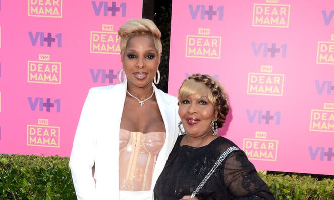 Mary Blige y su madre.