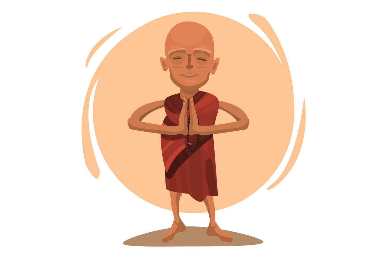 Buddhismus - ein buddhistischer Mönch
