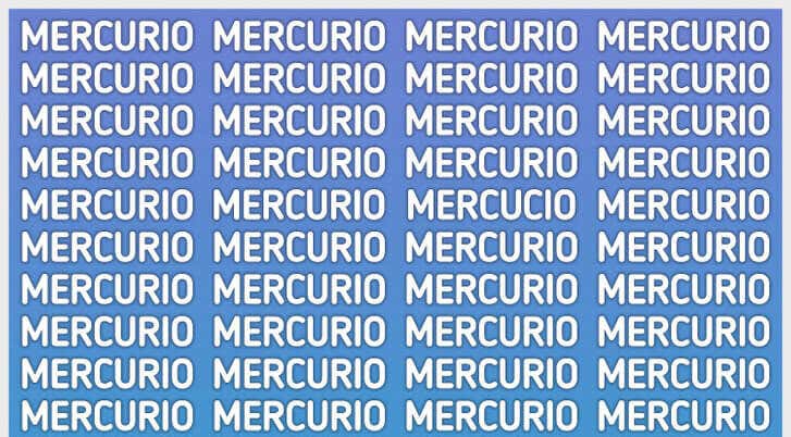 El problema de la palabra mercurio.