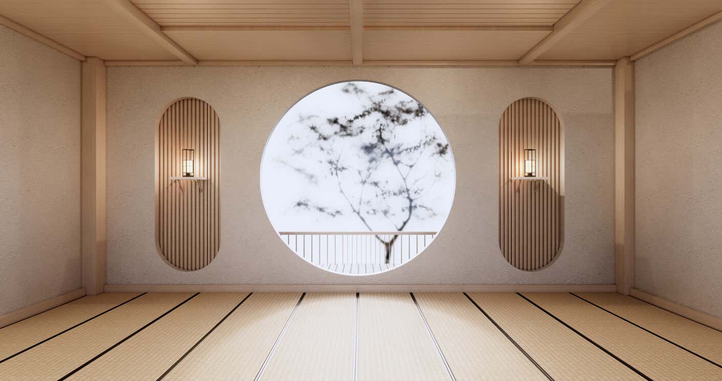 Orientalisch inspirierte Dekoration - japanischer Raum