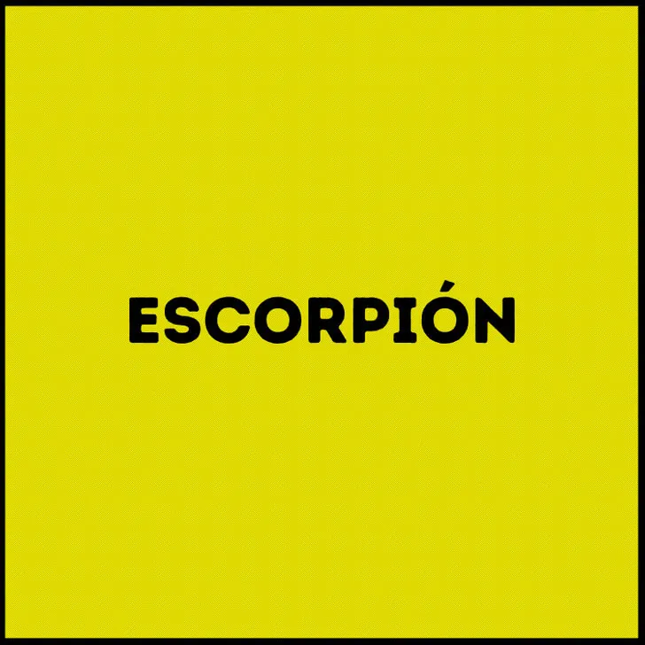 Respuesta del escorpión.