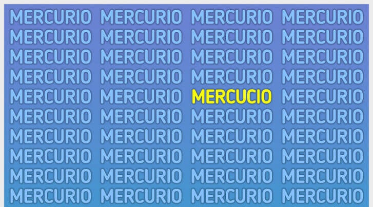 Respuesta del problema de la palabra mercurio.
