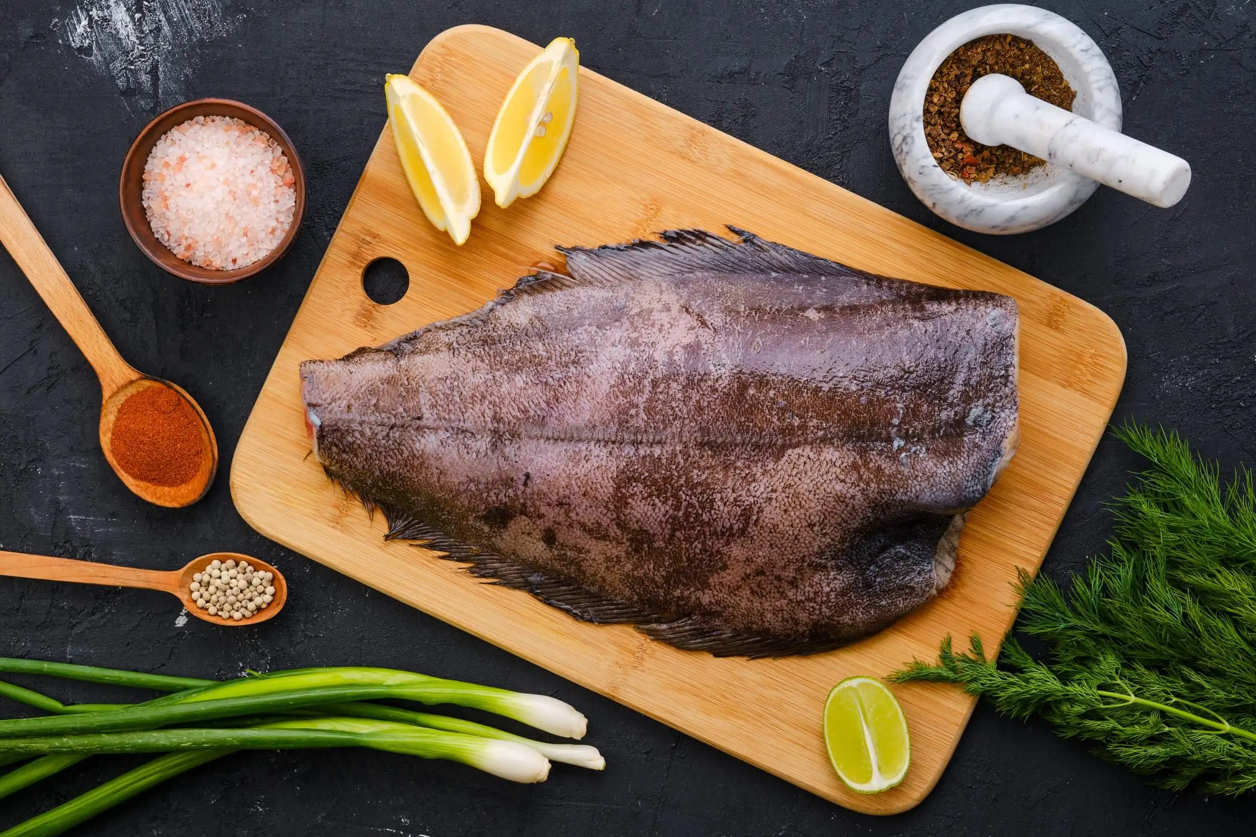 Turbot fish.