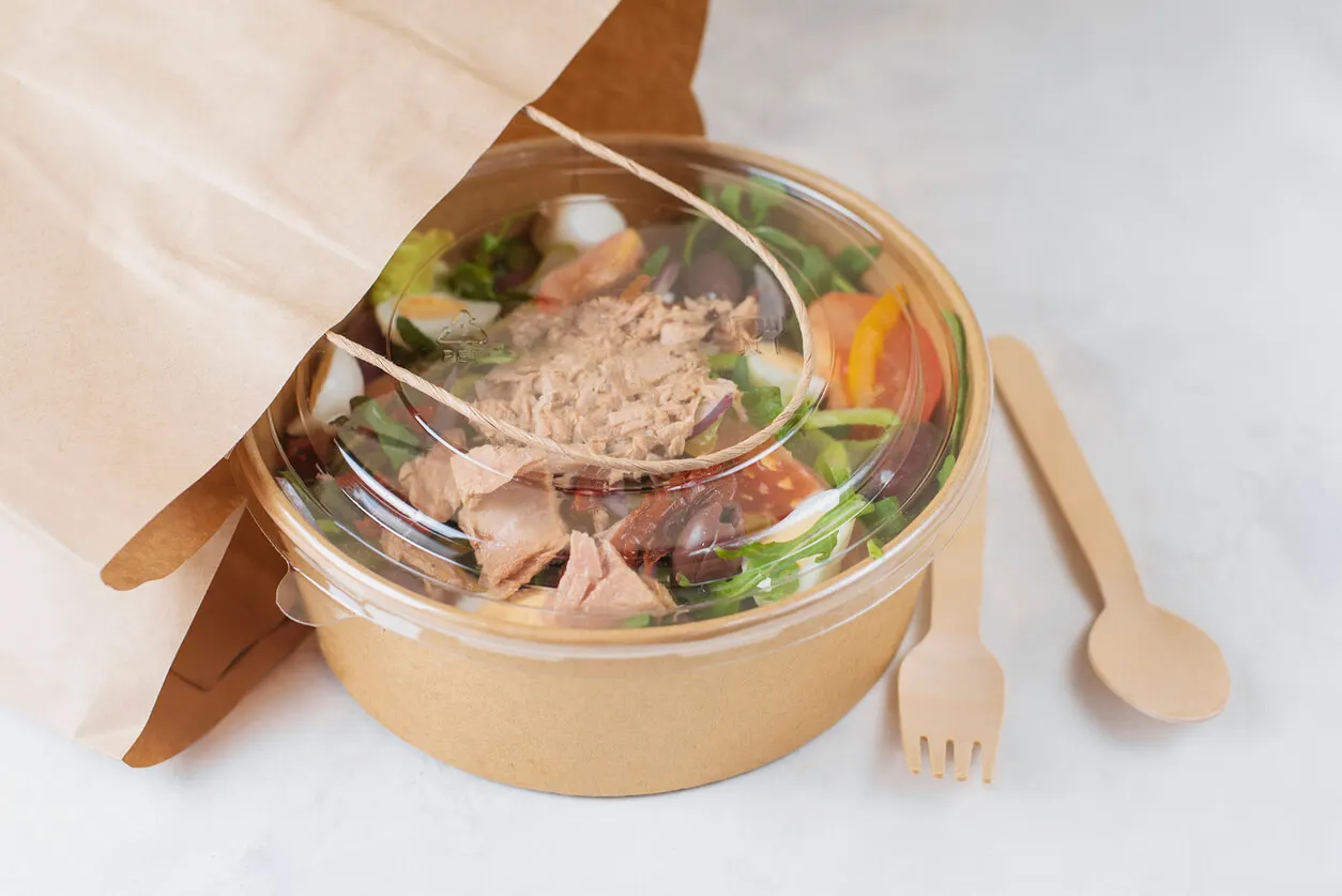 Organic food packaging.