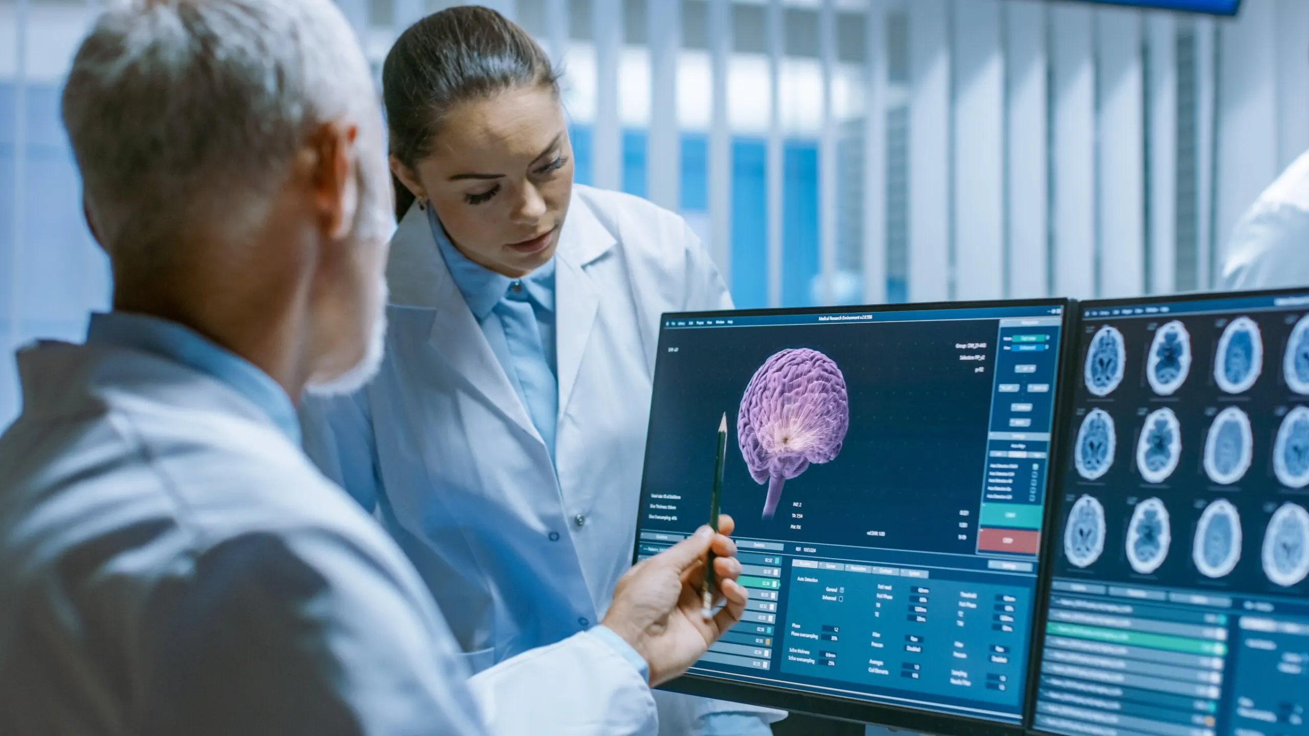 Cérebro estudado para demência frontotemporal.