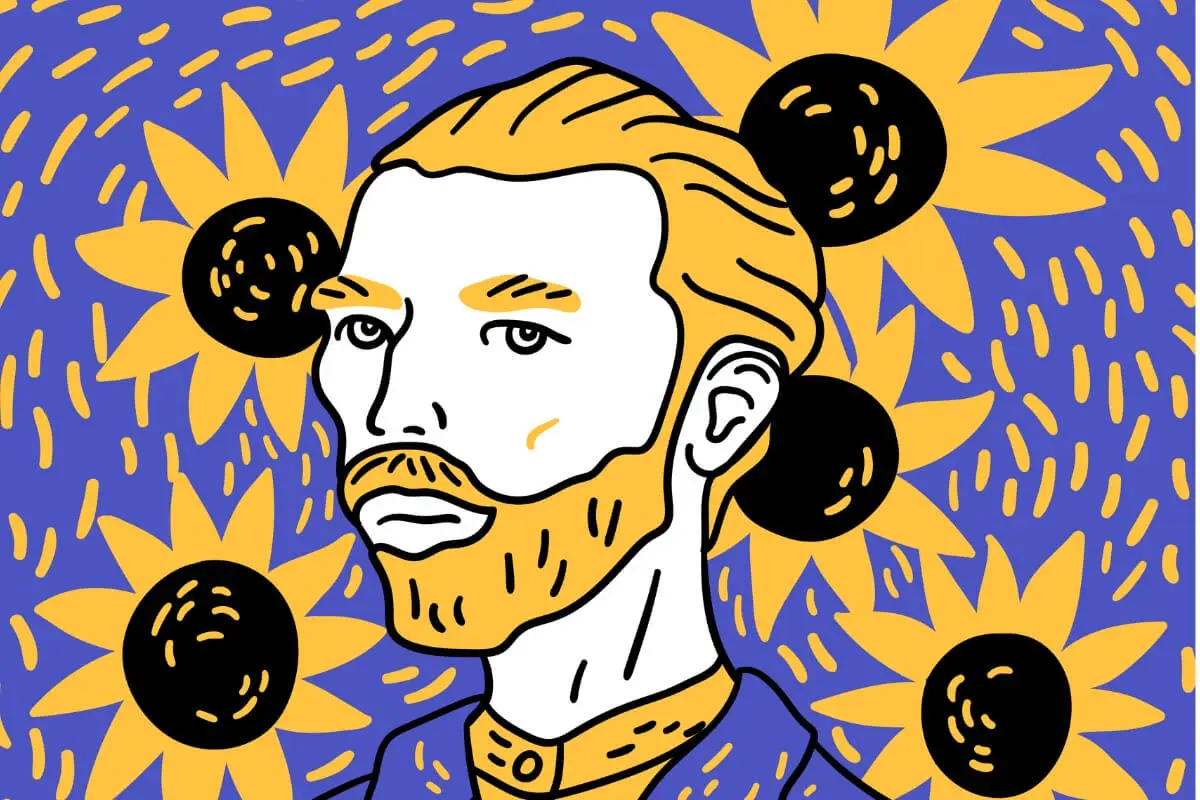 Van Gogh é um amante da natureza.