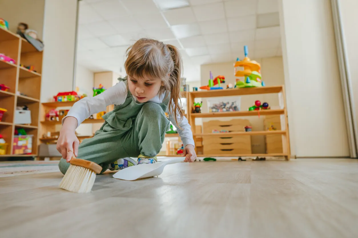 Brinquedos Montessori semelhantes à realidade.