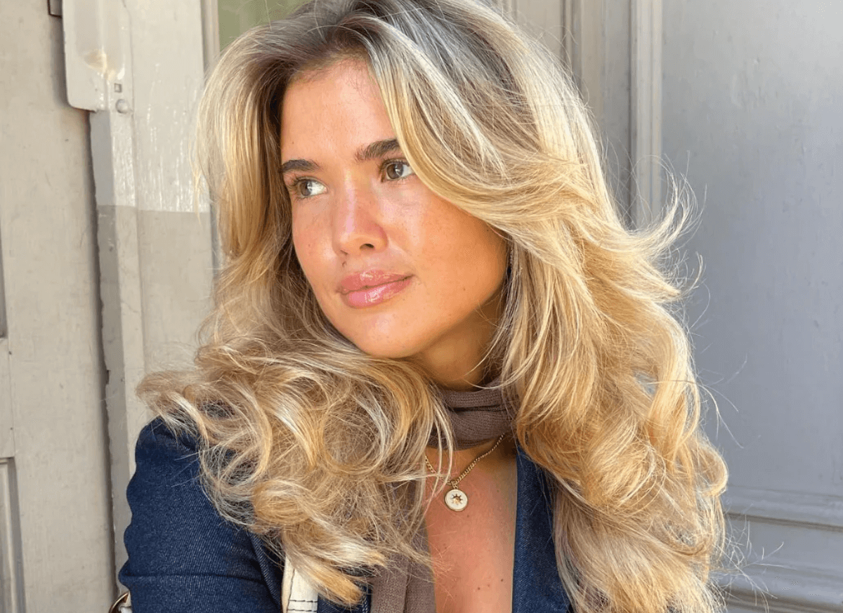 Corte de cabello en capas largas llamada mariposa