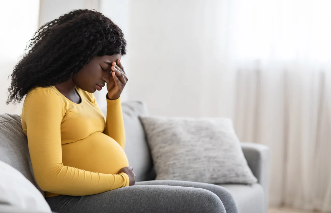 En gravid kvinna.