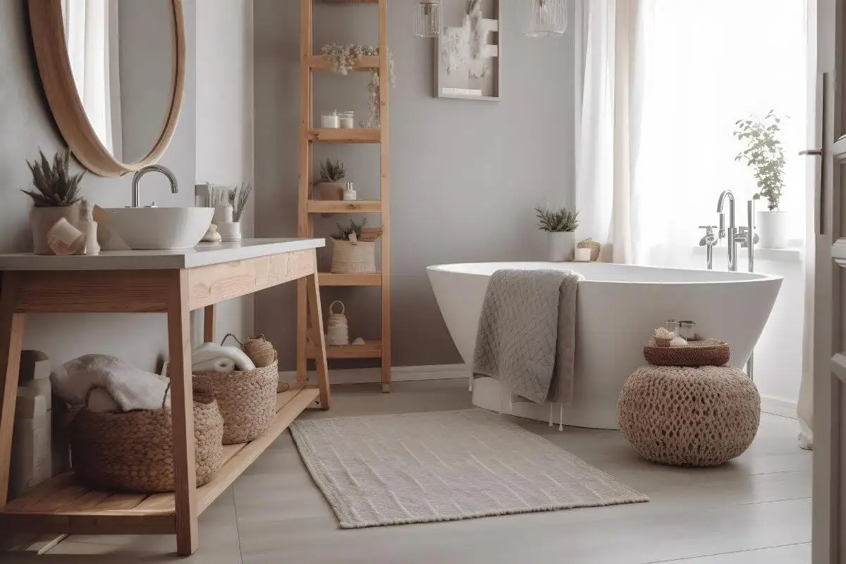 Baño estilo nórdico.