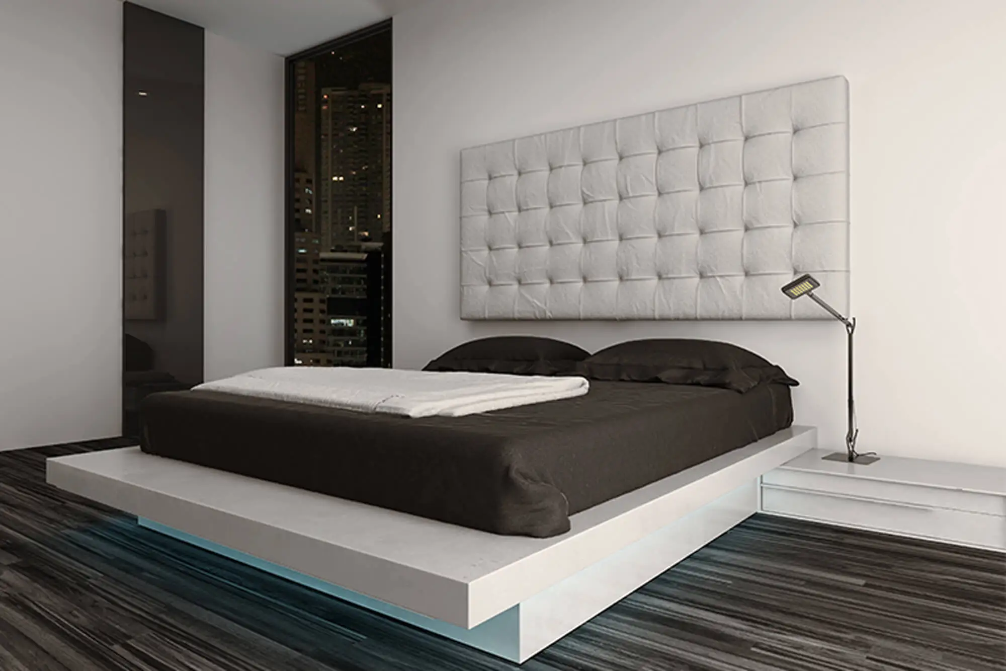 Choisissez les couleurs idéales pour une petite chambre double.