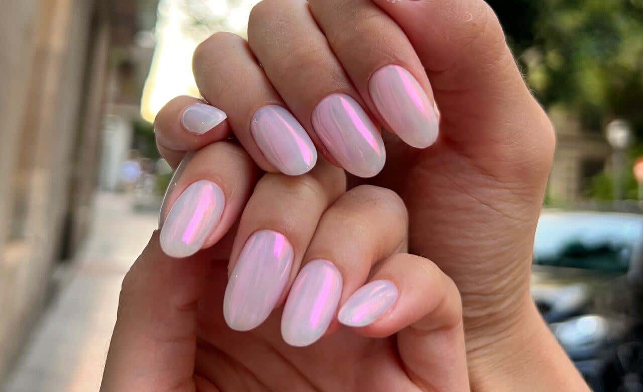 diseños de uñas acrílicas glazed nails