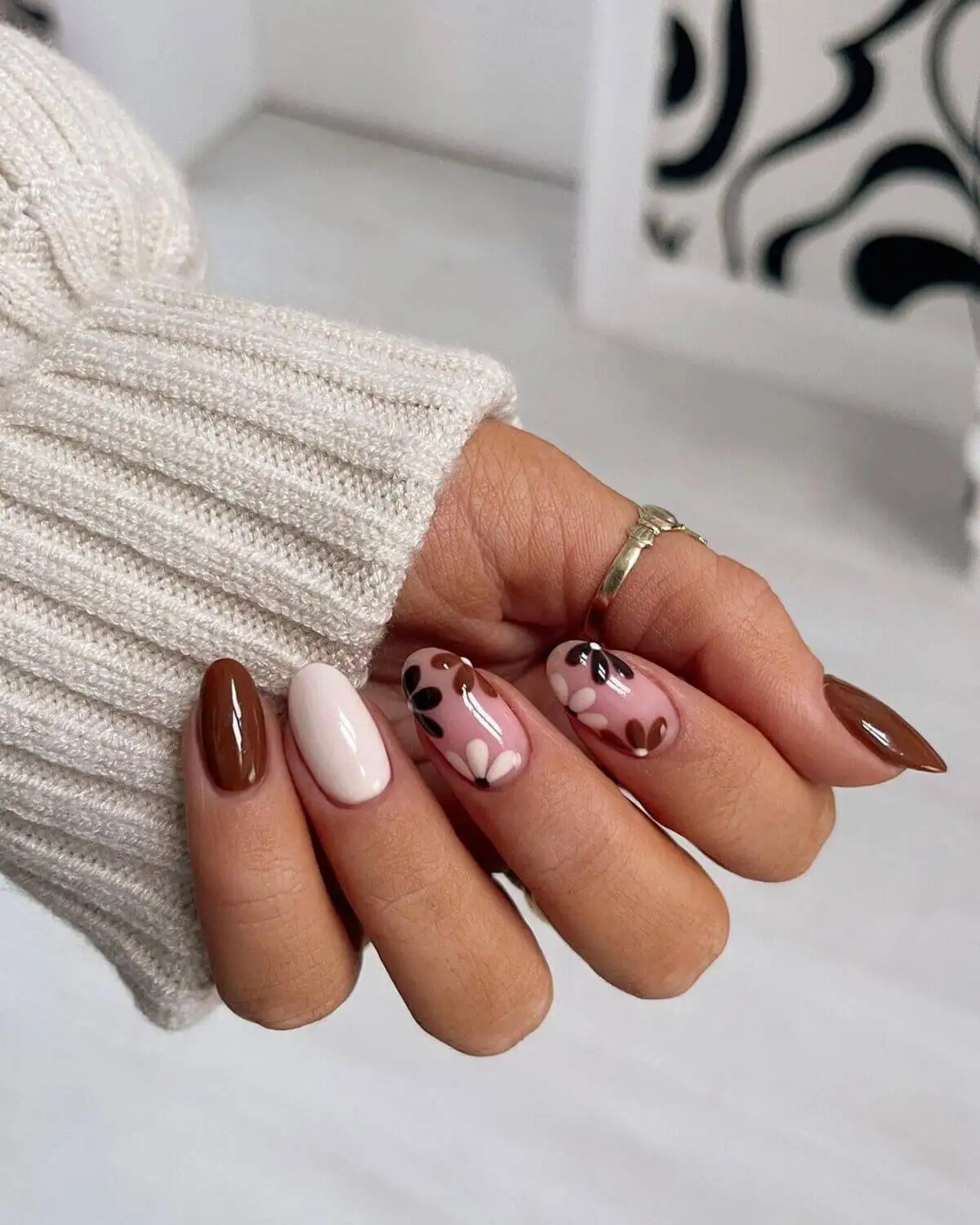 Uñas latte.