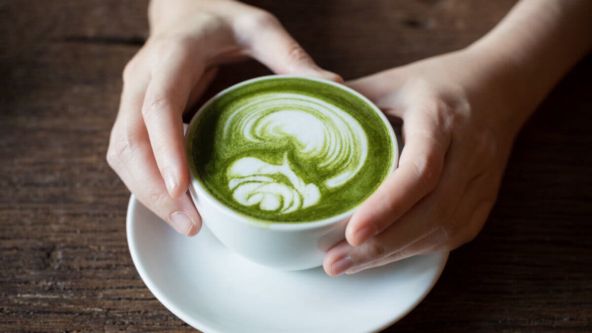 Café o té de matcha.
