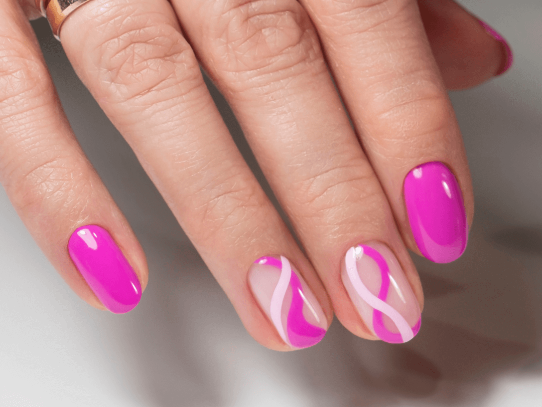 El estilo «Groovy nails», es uno de los más destacados y preferidos por las fanáticas de Barbie.
