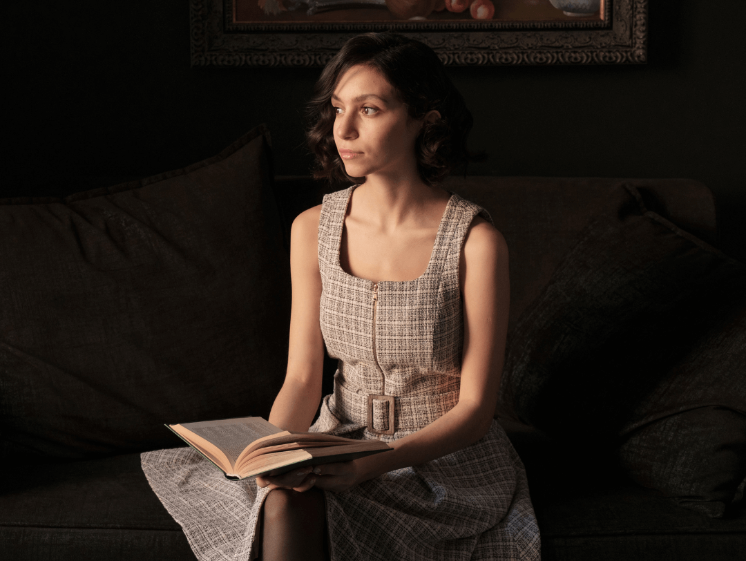 vestido de tweed old money