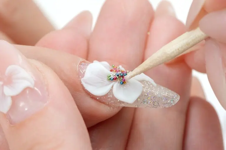 Uñas 3D blancas