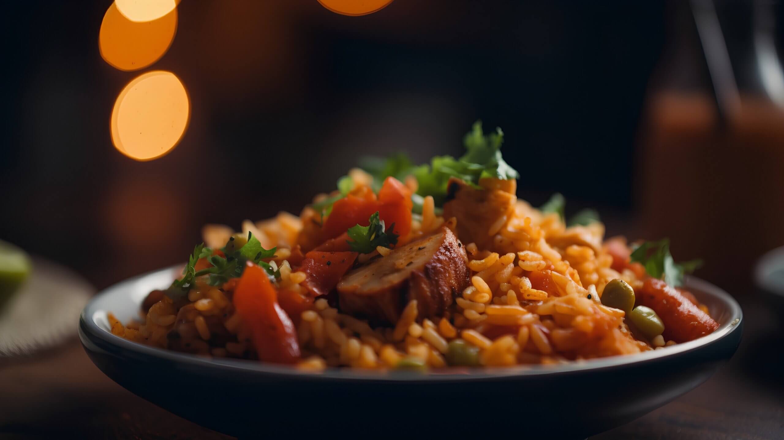 Recetas con nuggets de pollo: arroz oriental.