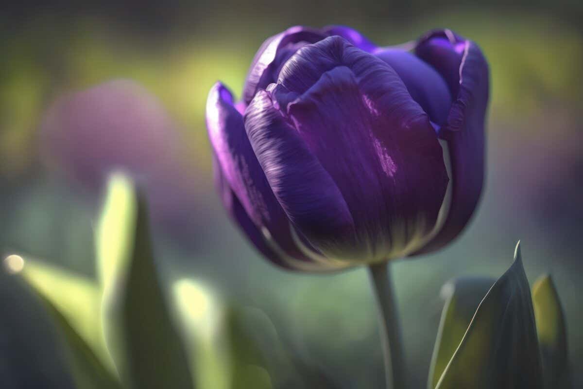 El tulipán morado