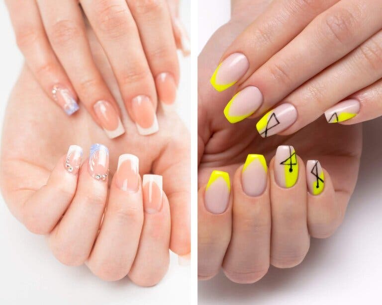 20 ideas diferentes de manicura francesa para este verano