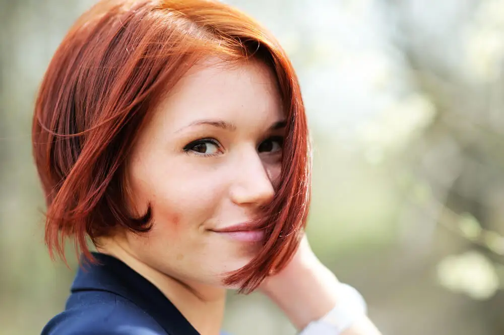 Corte de cabello nape bob para el otoño