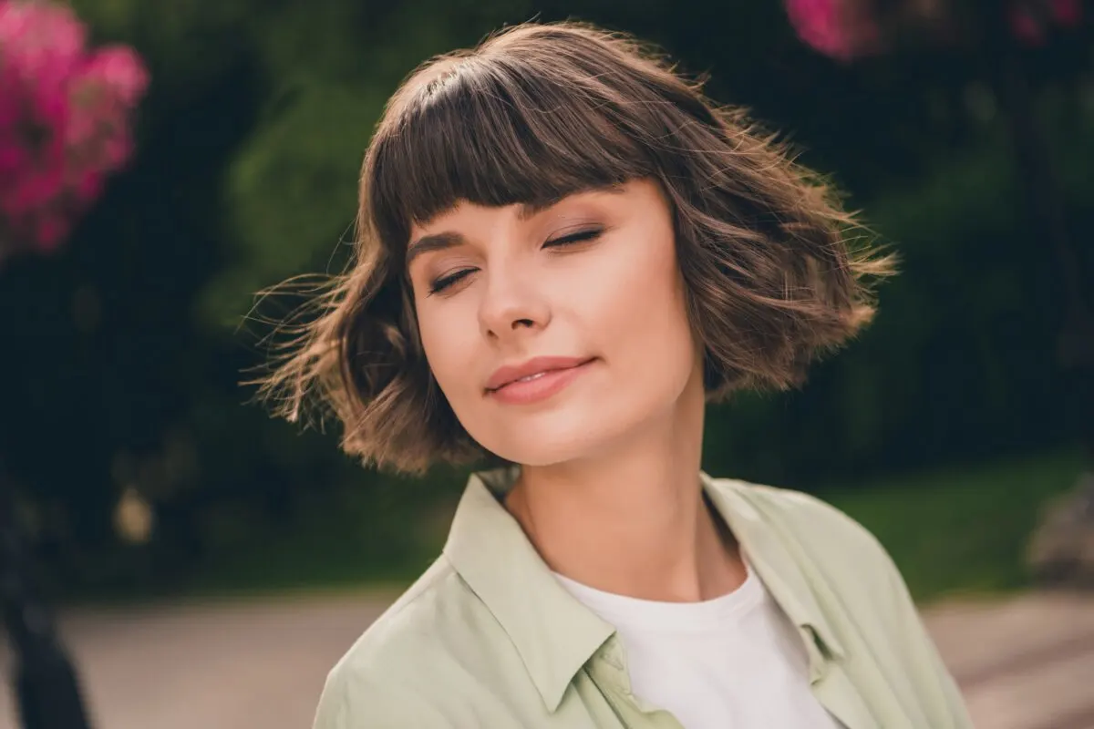 corte messy bob para el otoño