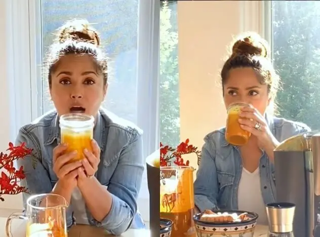 Jugo detox de Salma Hayek.