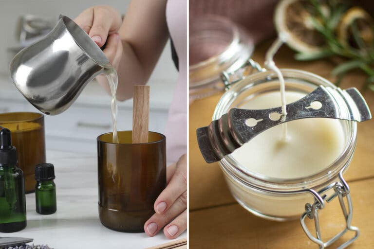 Cómo hacer velas caseras con aceite reciclado