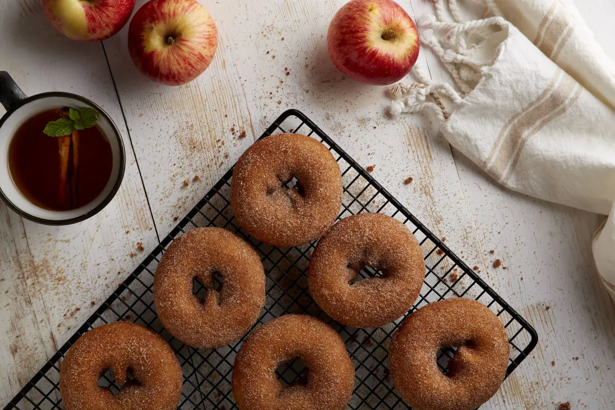 Donas de manzanas.