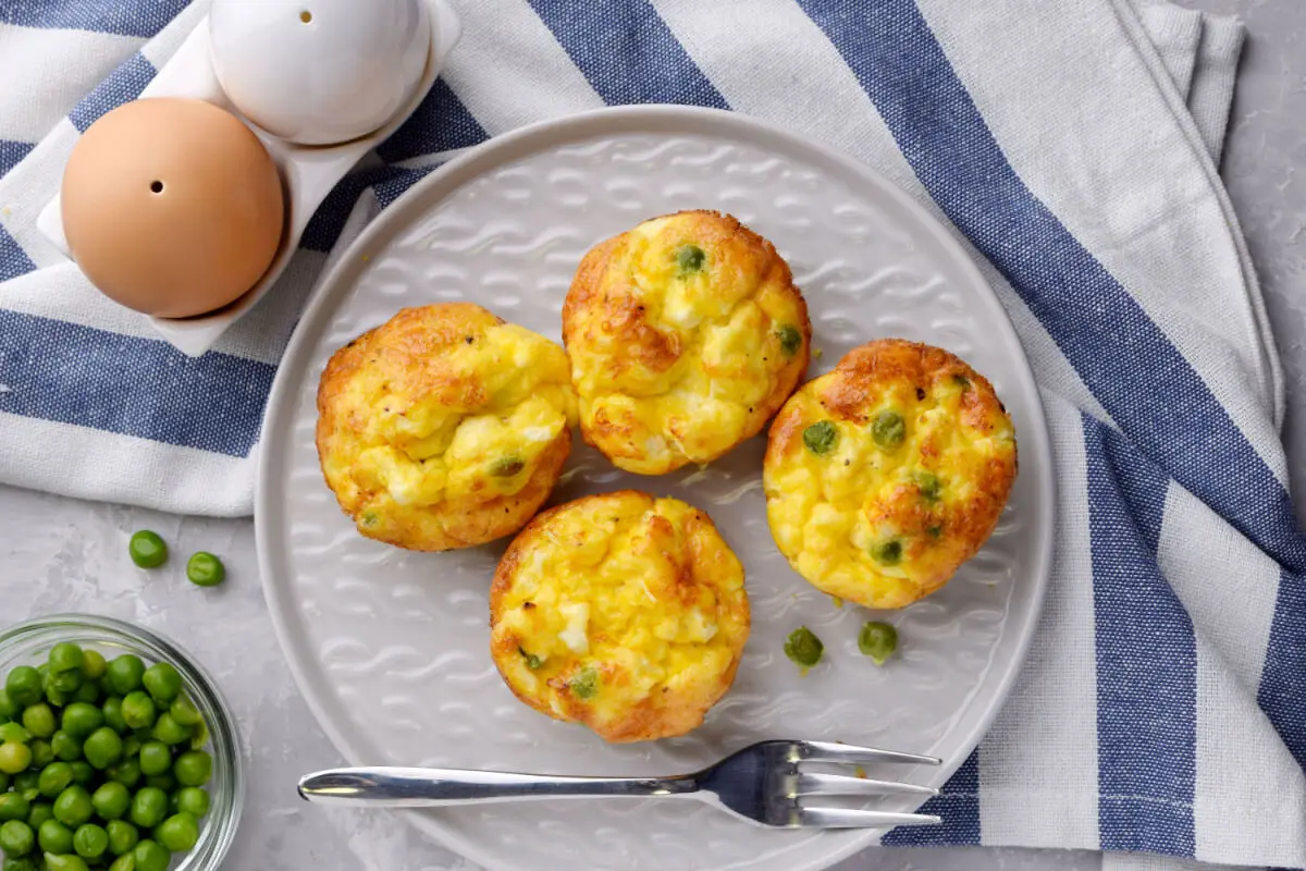 Mini frittatas de vegetales.