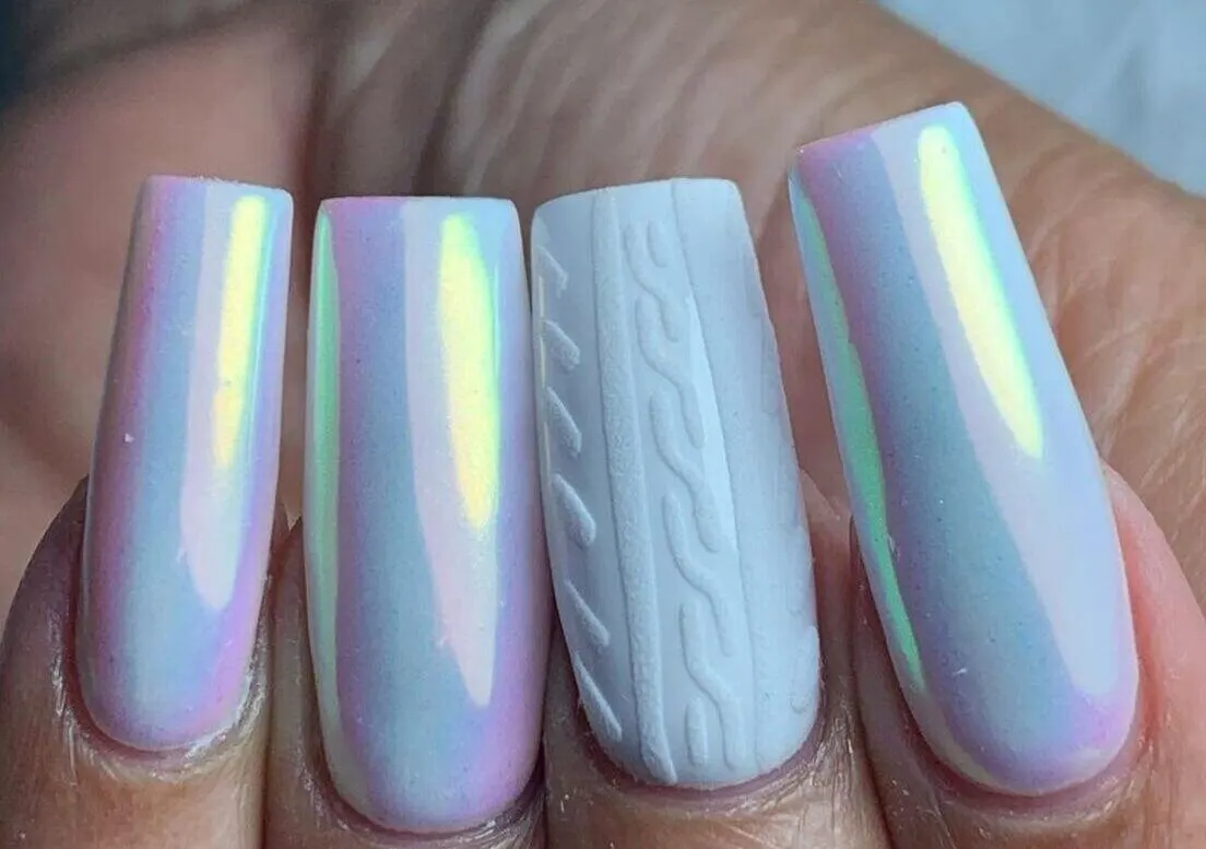 Uñas con reflejos 3D