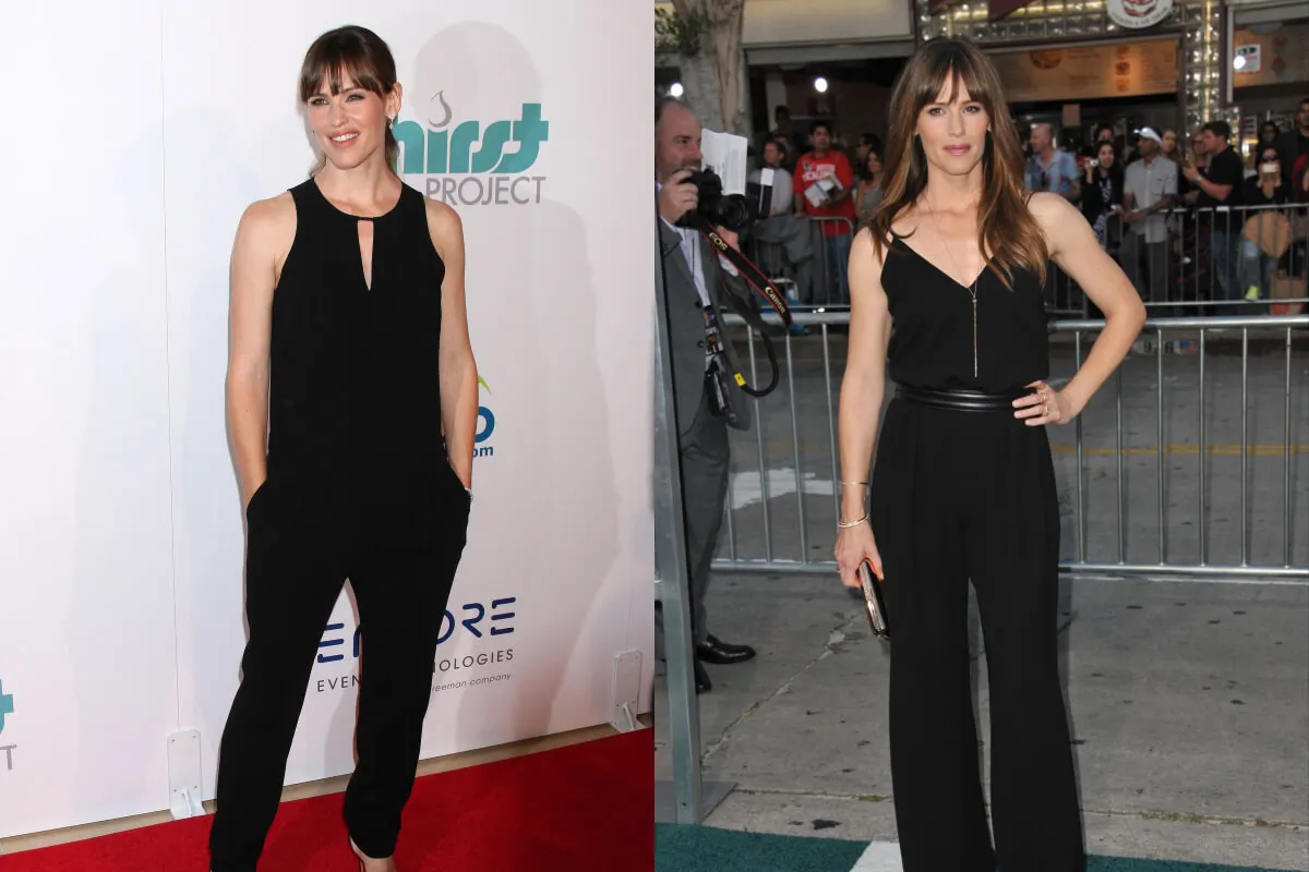 Jennifer Garner en vestido enterizo.
