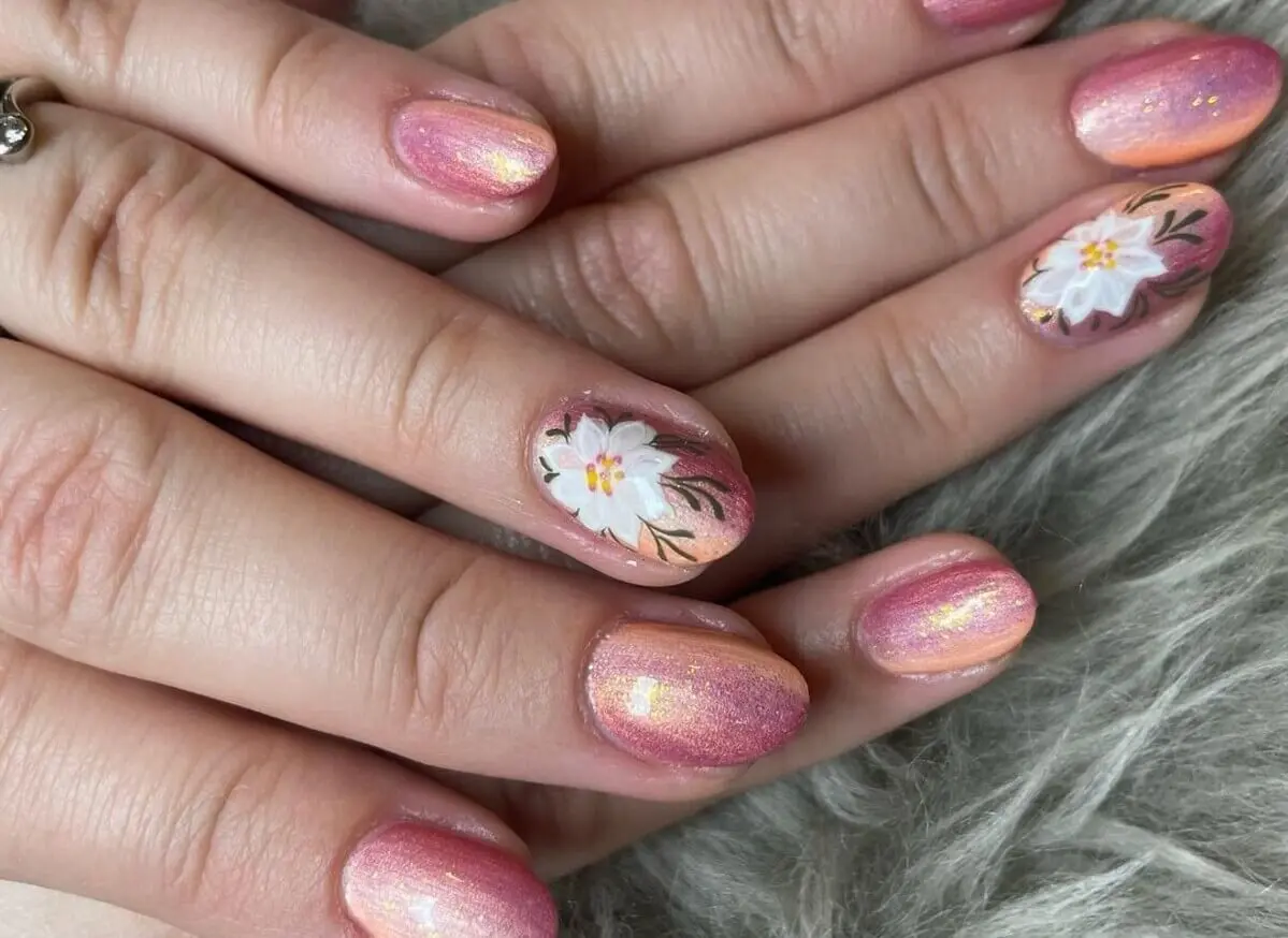 Uñas dos colores