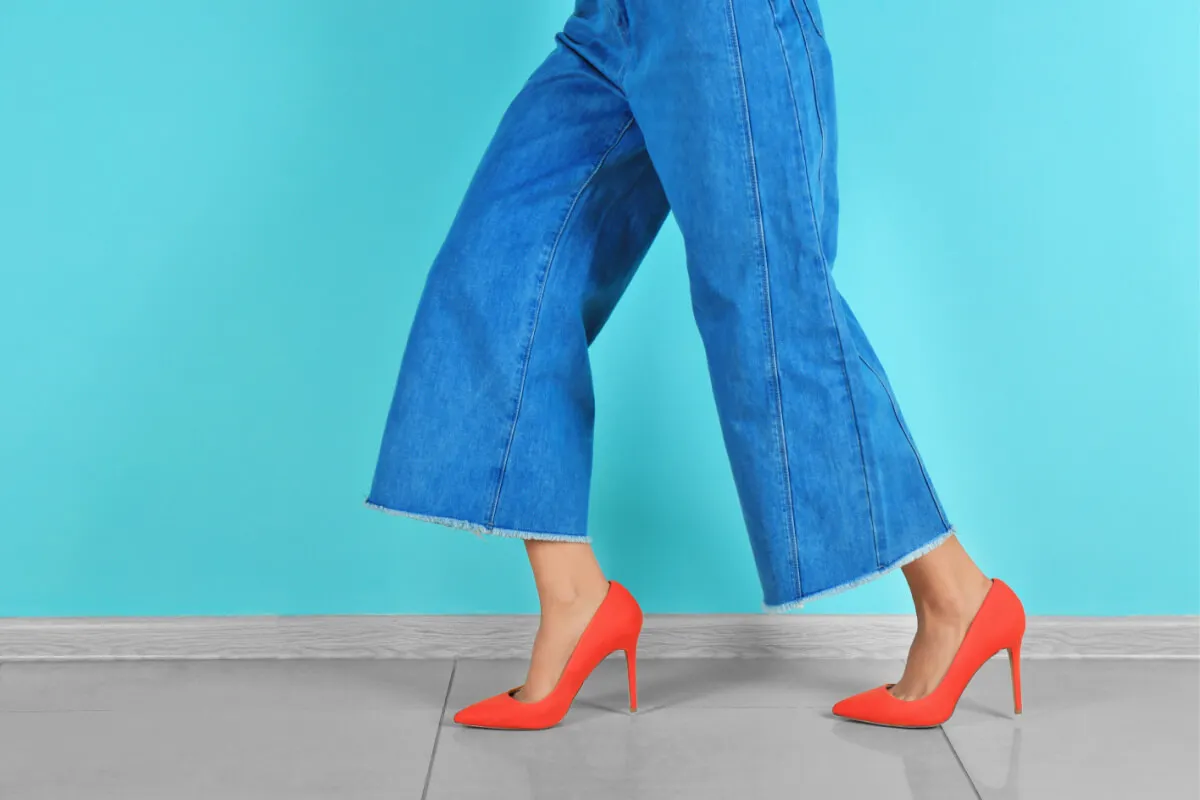 Jeans corte culotte
