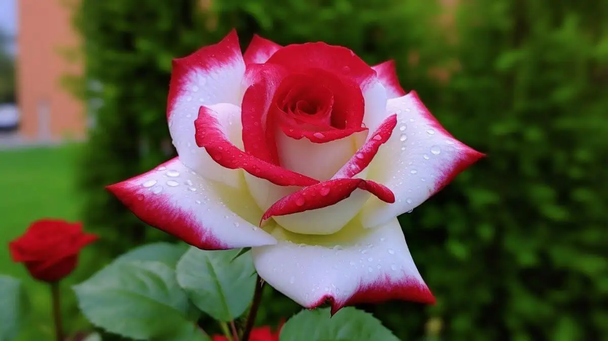 Rosa híbrido de té.