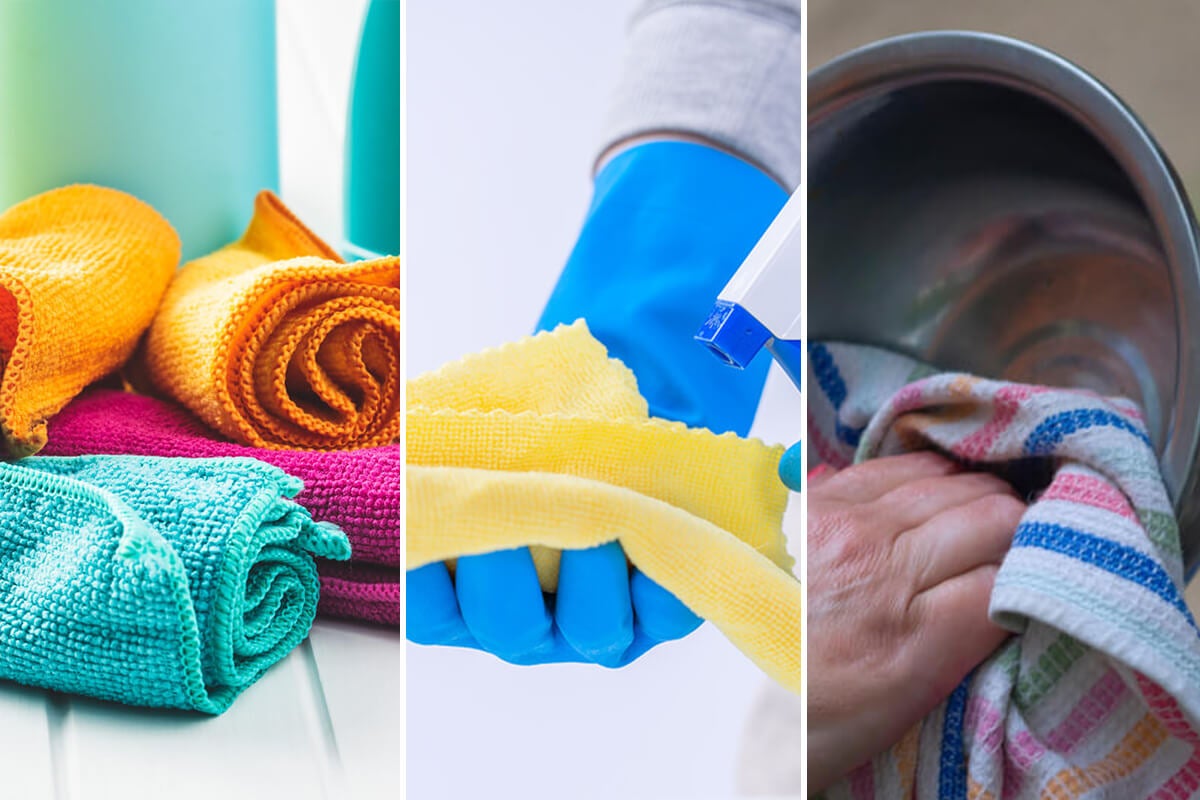 Cómo elegir el paño de limpieza correcto para cada tarea del hogar - Mejor  con Salud